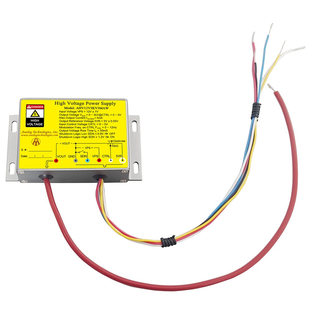 AHV12V3KV3MAW 3kV 3mA DC DC HV Power Supply (12V Input)