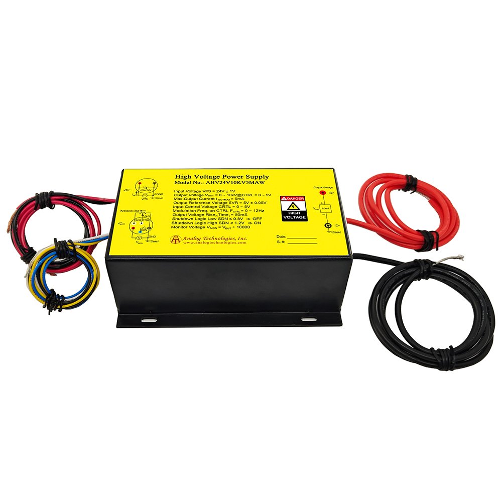 AHV24V10KV5MAW 10kV 5mA DC DC HV Power Supply (24V Input)