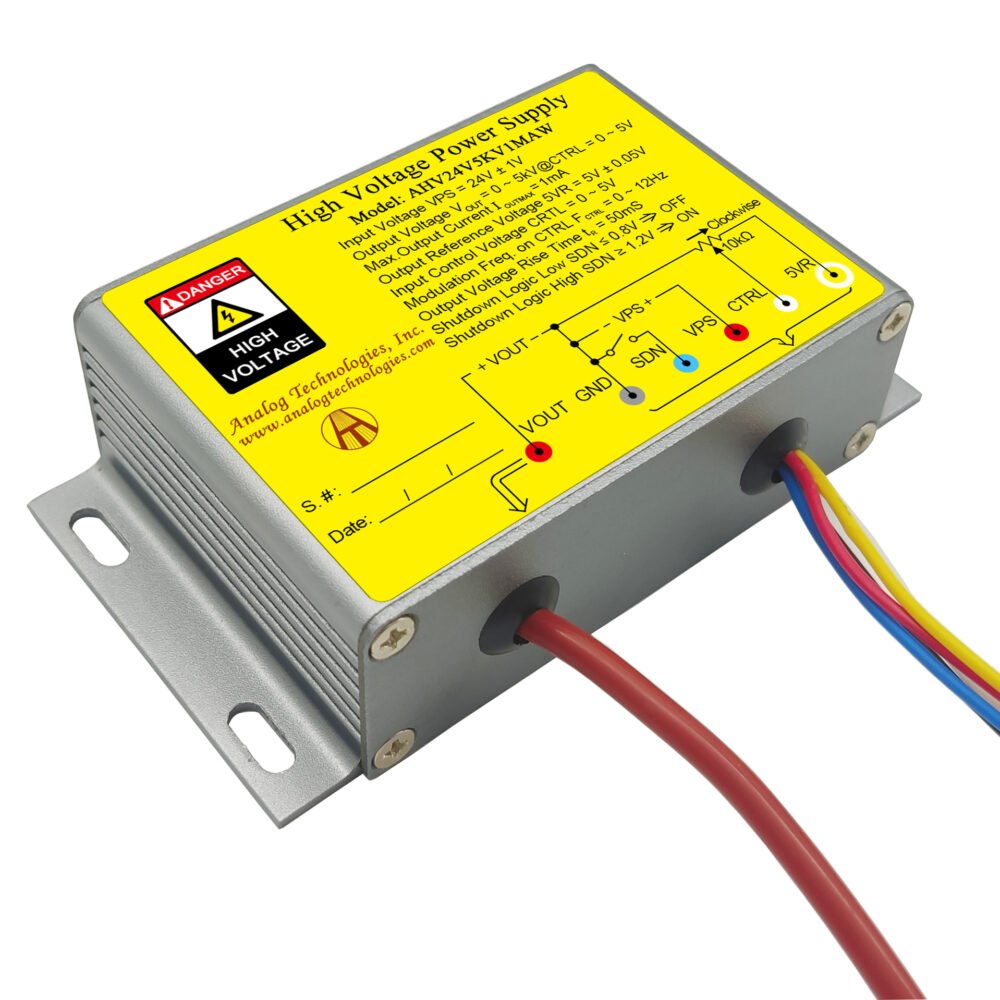 AHV24V5KV1MAW 5kV 1mA DC DC HV Power Supply (24V Input)