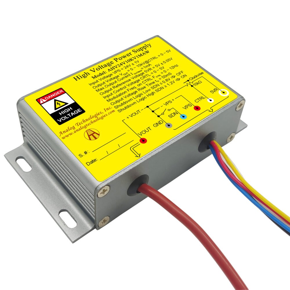 AHV24V9KV1MAW 9kV 1mA DC DC HV Power Supply (24V Input)