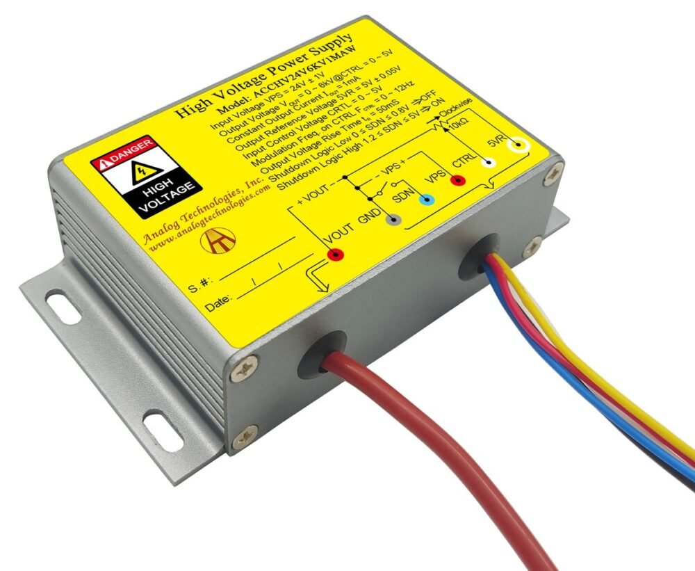 ACCHV24V6KV1MAW 0 to 6kV 1mA HV Power Supply (24V Input)