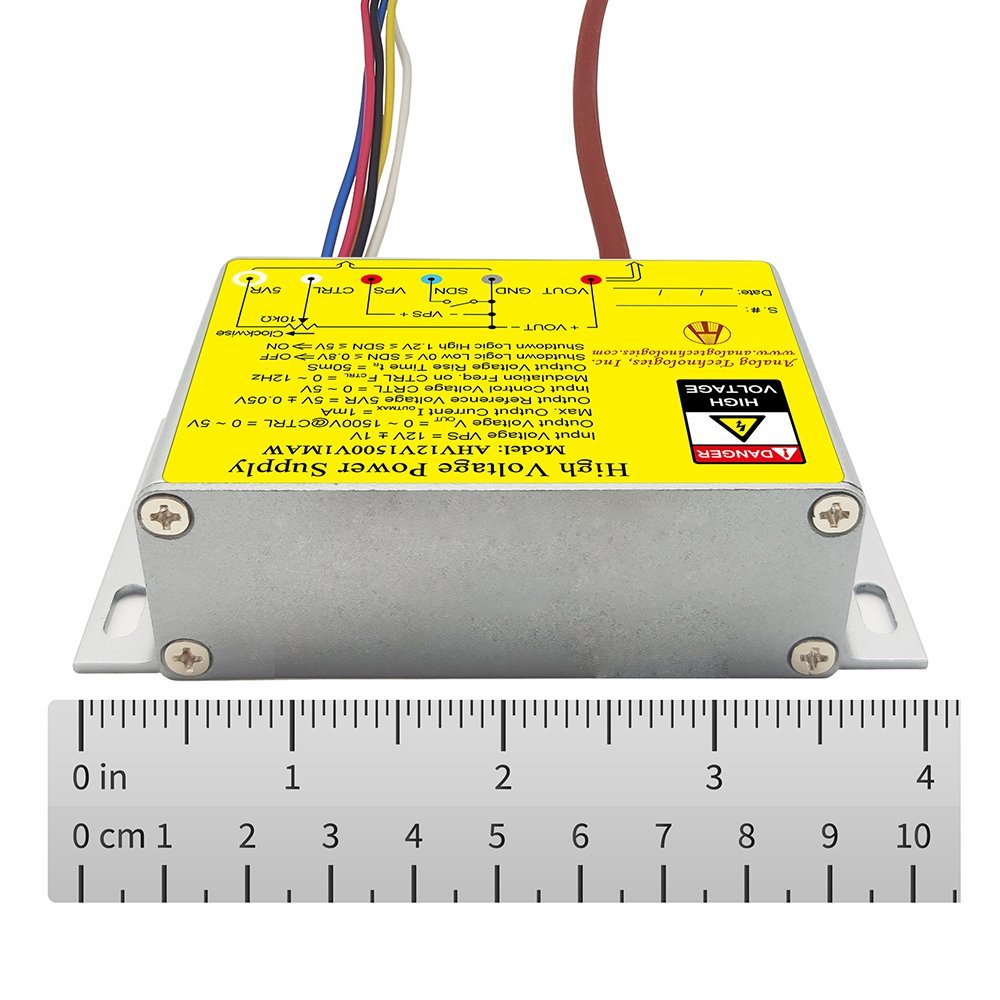 AHV12V1500V1MAW 1500V 1mA DC DC HV Power Supply (12V Input)