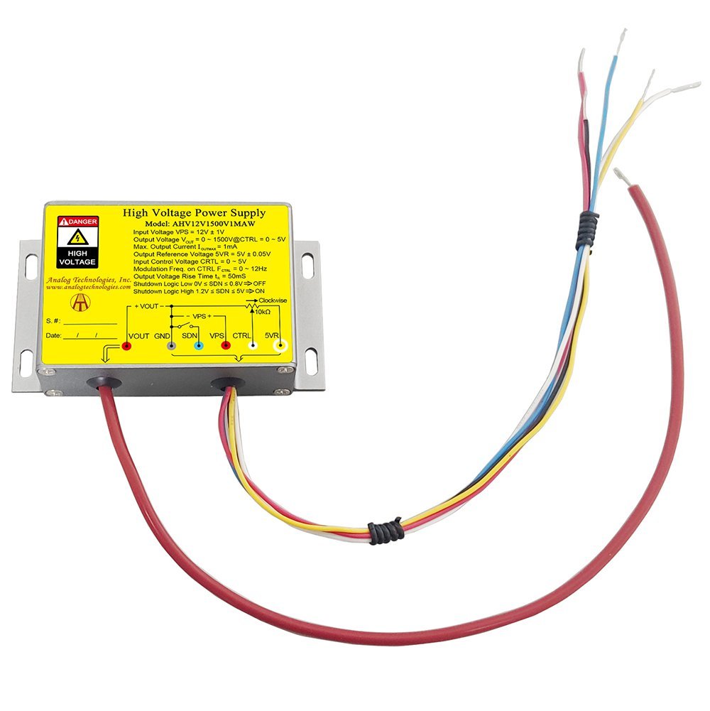 AHV12V1500V1MAW 1500V 1mA DC DC HV Power Supply (12V Input)