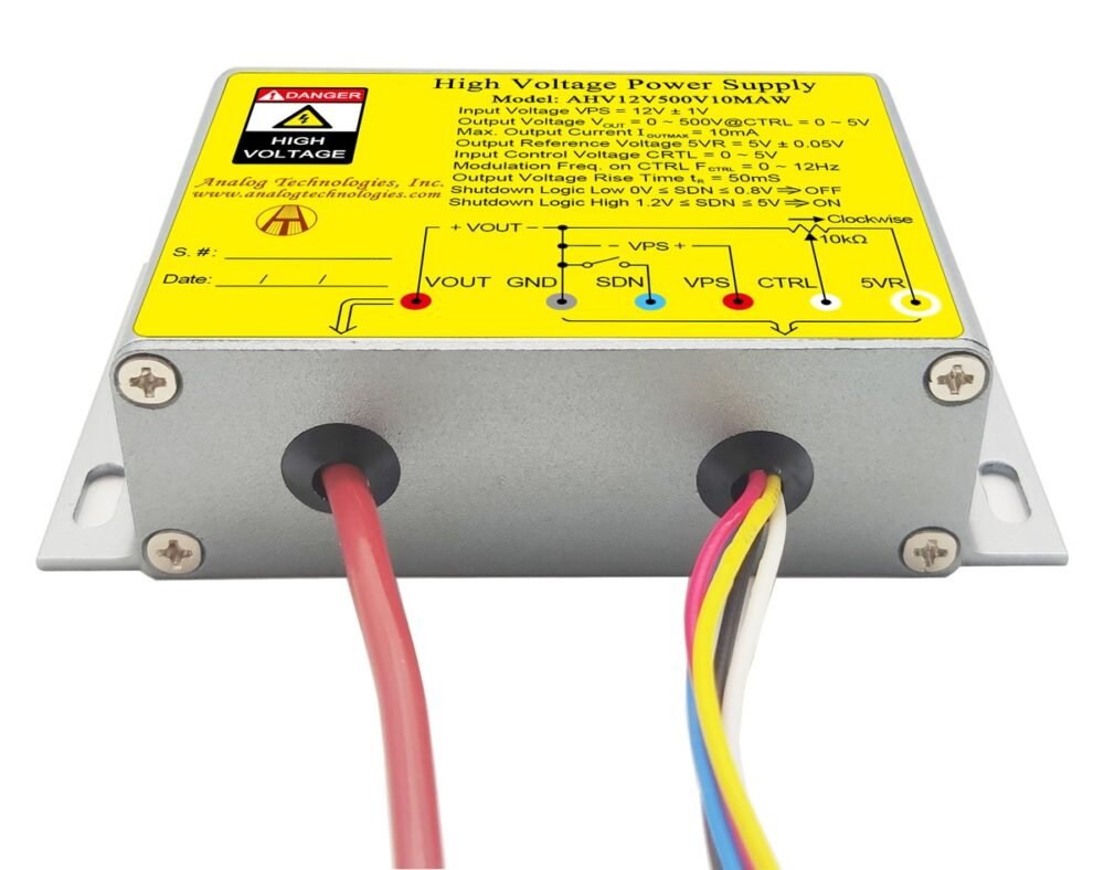 AHV12V500V10MAW 500V 10mA DC DC HV Power Supply (12V Input)