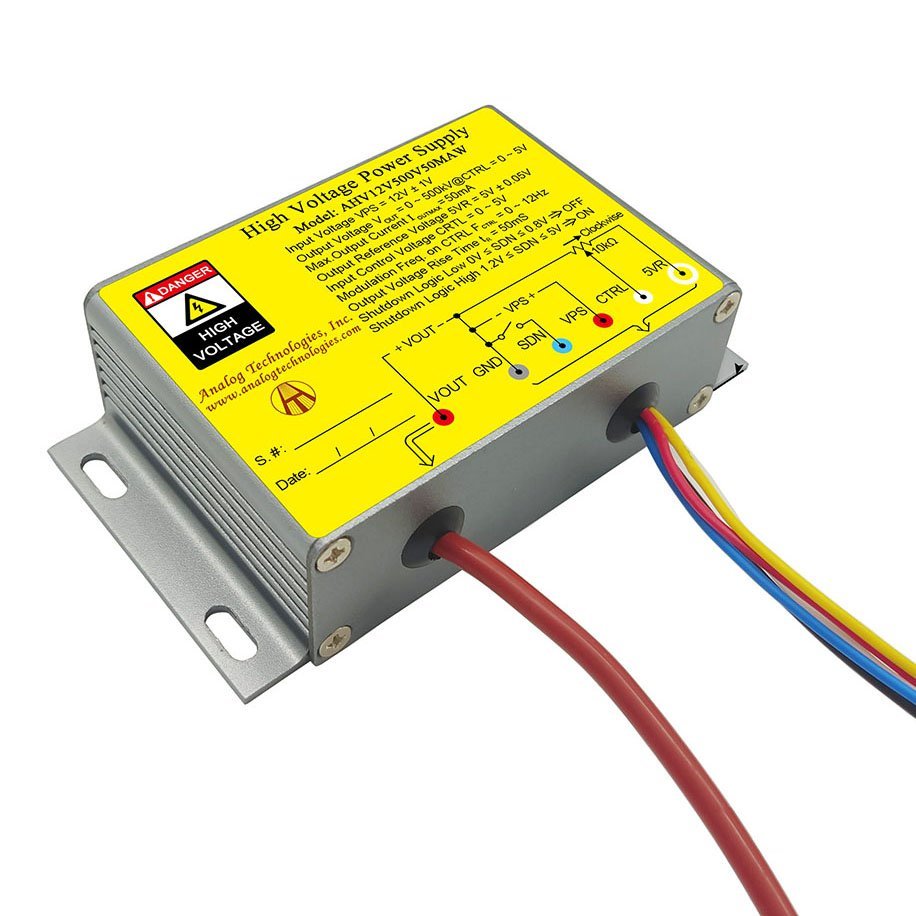 AHV12V500V50MAW 500V 50mA DC DC HV Power Supply (12V Input)