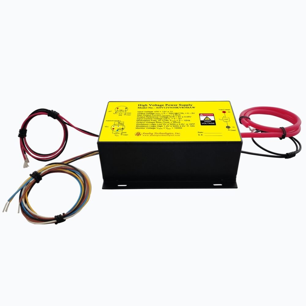 AHV12VN30KVR5MAW &minus;30kV 0.5mA DC DC HV Power Supply (12V Input)