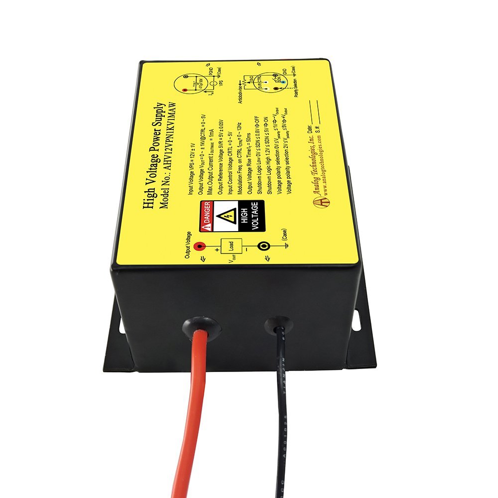 AHV12VPN1KV1MAW 1kV/&minus;1kV 1mA DC DC HV Power Supply (12V Input)