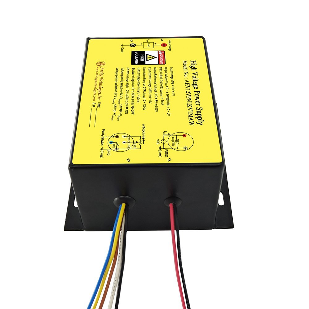 AHV12VPN1KV1MAW 1kV/&minus;1kV 1mA DC DC HV Power Supply (12V Input)