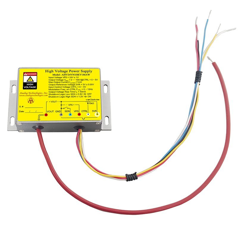 AHV24VN1KV10MAW &minus;1kV 10mA DC DC HV Power Supply (24V Input)