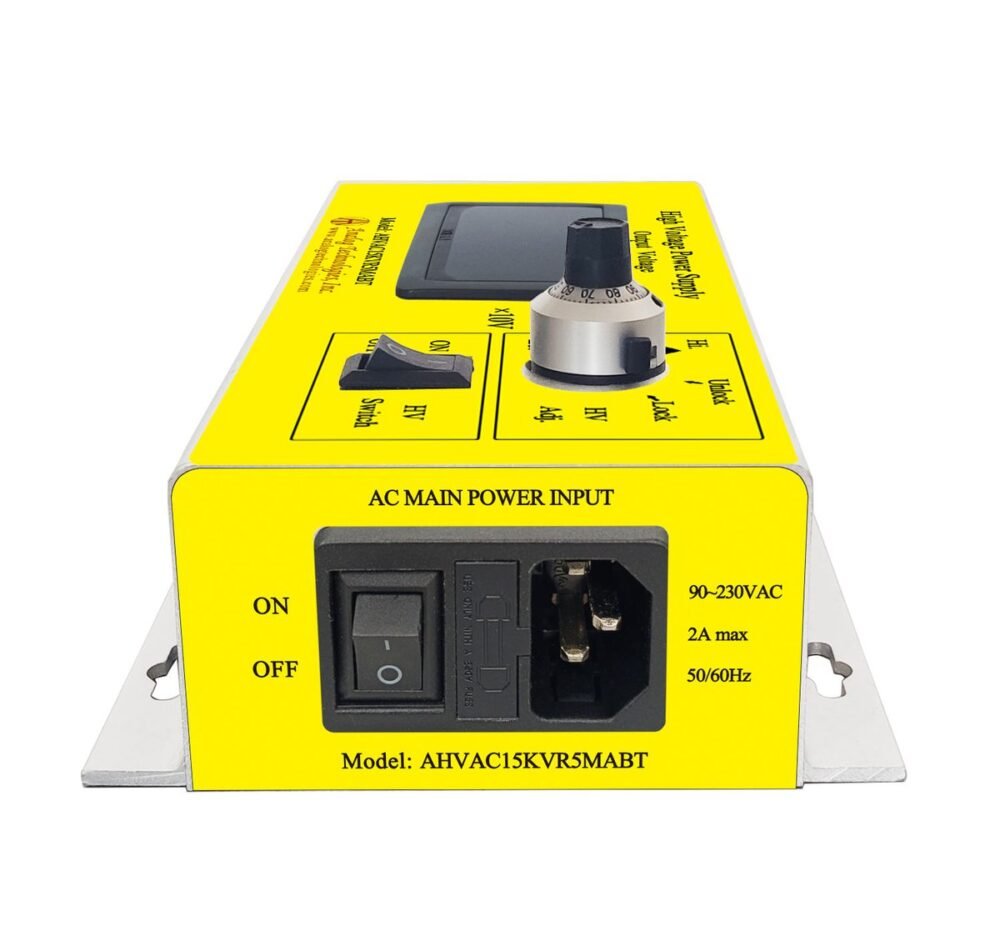 AHVAC15KVR5MABT 15kV 0.5mA AC DC HV Power Supply (90 ~ 230V Input)
