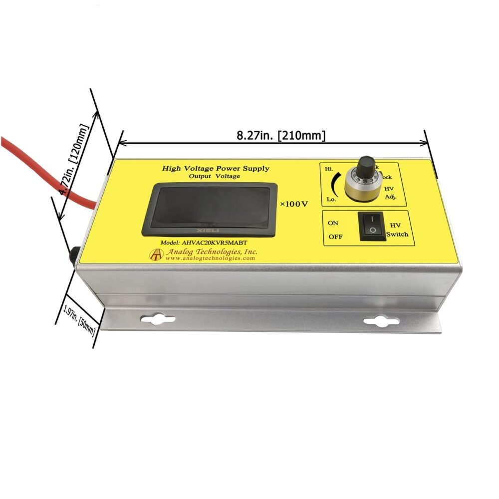 AHVAC20KVR5MABT 20kV 0.5mA AC DC HV Power Supply (90 ~ 230V Input)