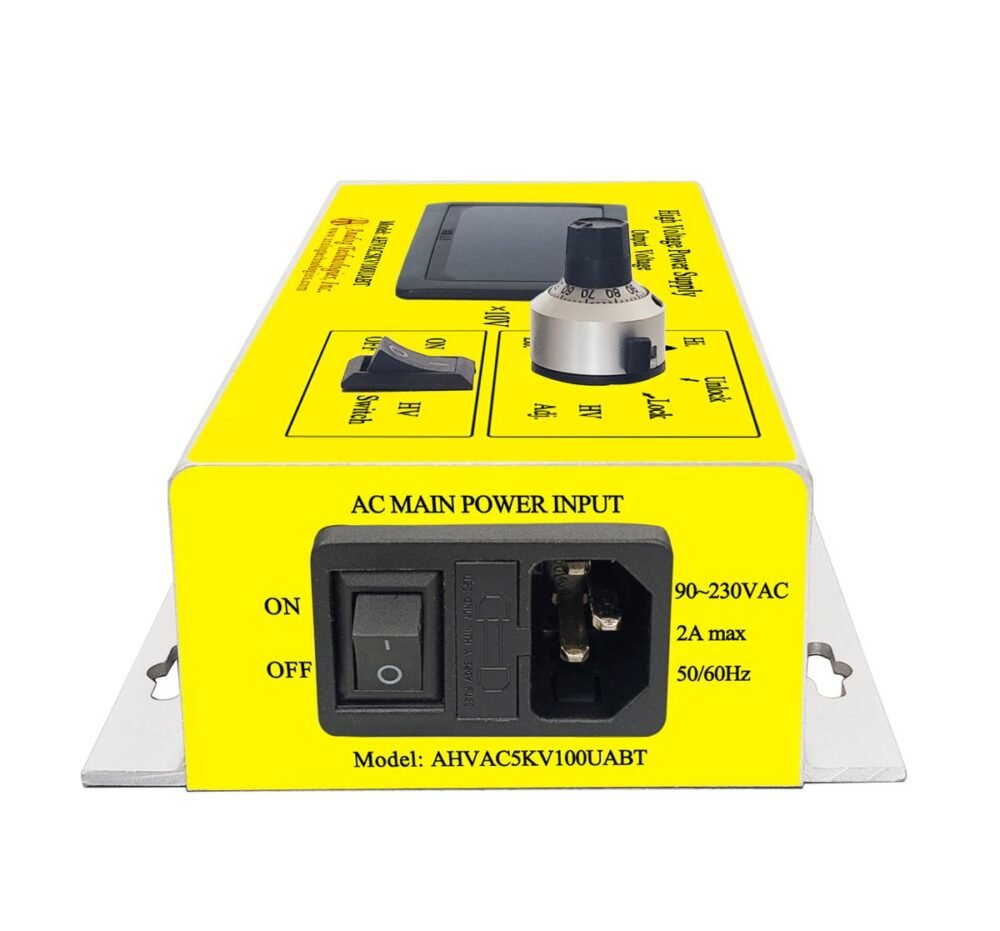 AHVAC5KV100UABT 5kV 0.1mA AC DC HV Power Supply (90 ~ 230V Input)