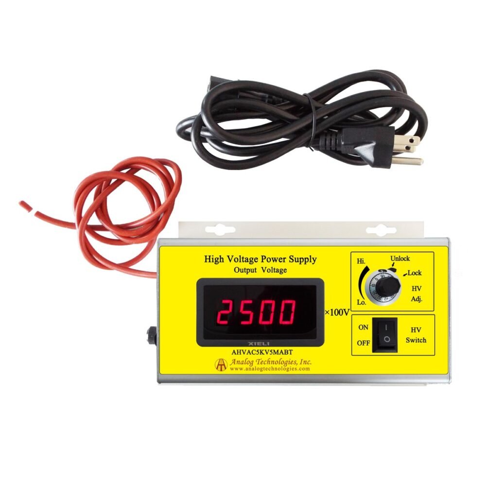 AHVAC5KV5MABT 5kV 5mA AC DC HV Power Supply (100 ~ 240V Input)
