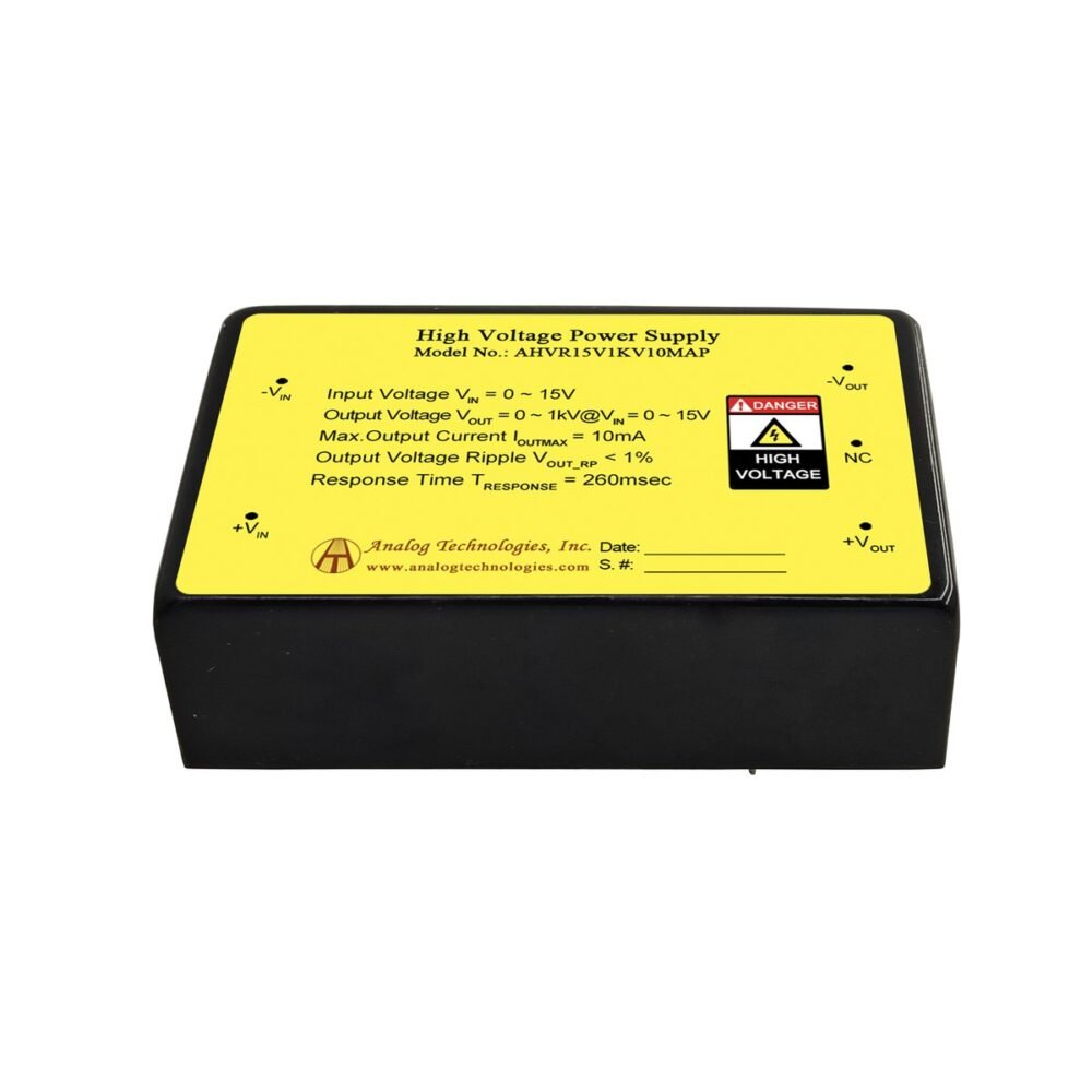 AHVR15V1KV10MAP 1kV 10mA HV Power Supply (0.7 ~ 15V Input)